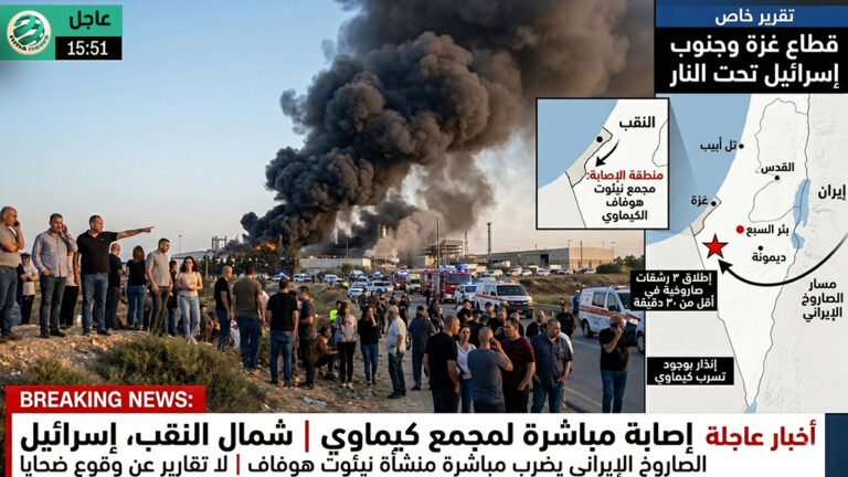 “زلزال النقب وسقوط جدار الاعتراض”: الرسائل الإيرانية تتجاوز الجغرافيا وتضرب “العصب الكيماوي