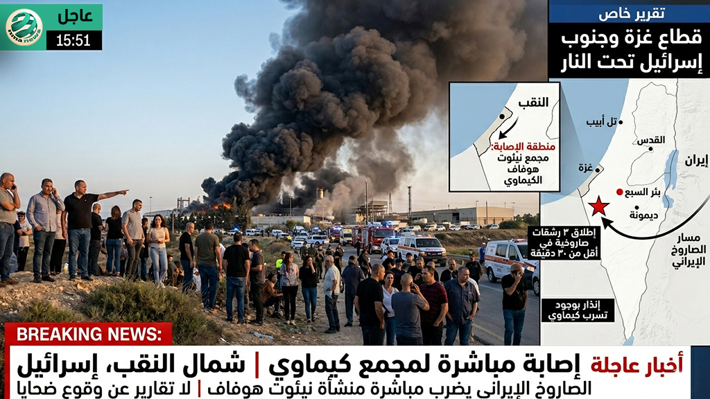 “زلزال النقب وسقوط جدار الاعتراض”: الرسائل الإيرانية تتجاوز الجغرافيا وتضرب “العصب الكيماوي