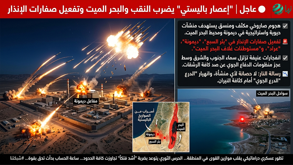 قوس النار من النقب إلى البحر الميت”: انهيار منظومات “الحماية الصفرية”