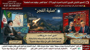 📺 [🎯المجهر التكتيكي القرمزي] النشرة الحمراء: اليوم (32) – “صلية الفجر.. دوفيف تحت المقصلة”