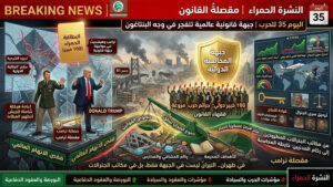 🚨 النشرة الحمراء: “مقصلةُ القانون.. 100 خبير دولي يدمغون غارات ترامب بـ ‘جرائم حرب’، وواشنطن في قفص الاتهام العالمي” ⚠️ (تقرير المحاسبة الدولية: اليوم 35 للحرب – جبهة قانونية عالمية تنفجر في وجه البنتاغون)