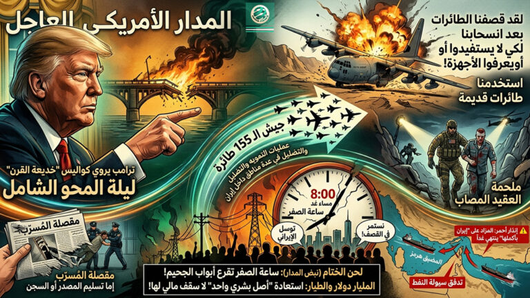  📡المدار الأمريكي العاجل: “ليلة المحو الشامل”.. ترامب يكشف كواليس “خديعة القرن” ويضع الحرس الثوري تحت المجهر!