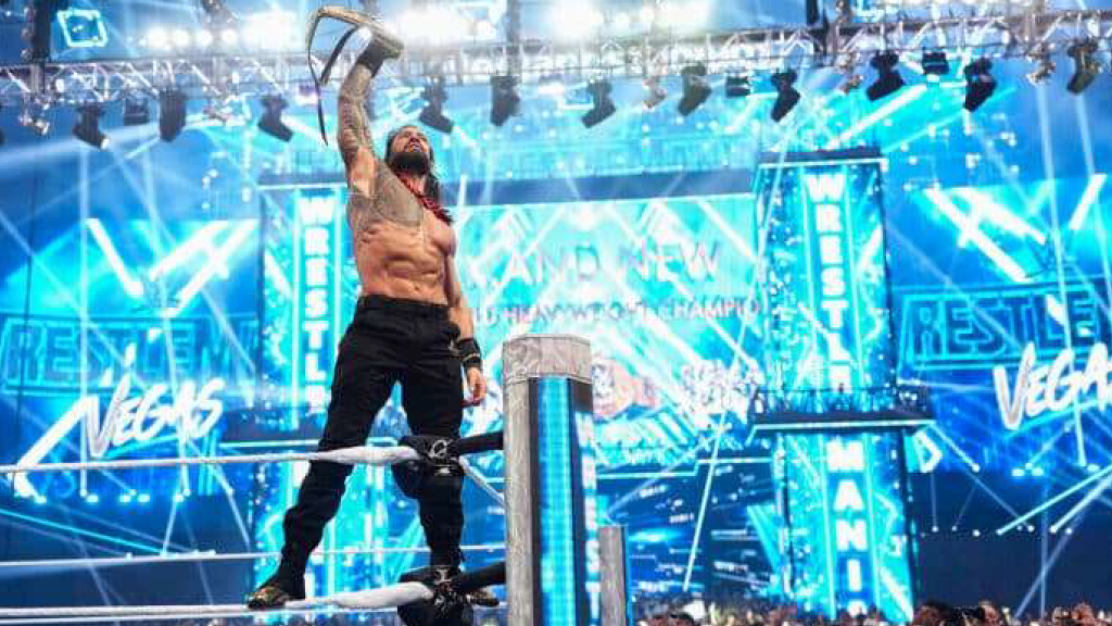 مباشر: “ليلة سقوط الأقنعة في فيغاس.. ‘الزعيم الأصلي’ يستعيد عرشه على جثة بانك، وتريك وليامز يُعلن عصر ‘الذهب الجديد’ في WrestleMania 42!”