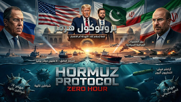 أخر تحديث: “طاولة الاستسلام أم فخ التفاوض؟ فانس في طريقه لباكستان، وأشباح ‘مهام-7’ تطارد الجميع تحت حصار الموانئ!”