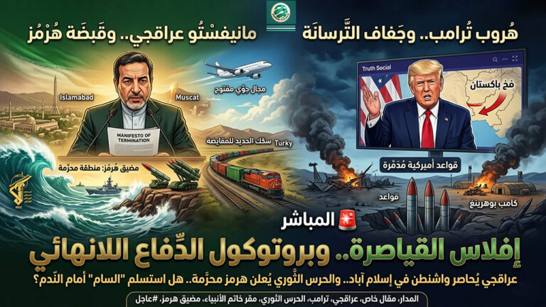 إيران تُحكم “قبضة هرمز” وتكشف انكسار “السام”.. عراقجي يفرض “مانيفستو الإنهاء” من إسلام آباد.. ورئيس القضاء يحسمها: “العدو جريح.. ولولا فشله لما اقترح الهدنة!”